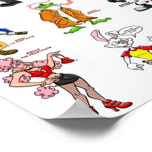 Furry Felons Poster (Ecke)