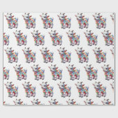 Furry Festive Friends Geschenkpapier (Flach)