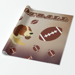 Furry Football Fun Welppy Inspiriert Geschenkpapier