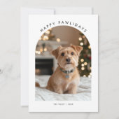 Furry Foto Funny Pawlidays Dog Weihnachten (Vorderseite)