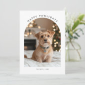 Furry Foto Funny Pawlidays Dog Weihnachten (Stehend Vorderseite)