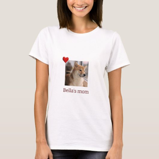 Furry Friend, Loving Mom – Custom Dog T-Shirt (Vorderseite)
