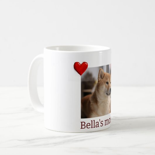 Furry Friend, Loving Mum – Custom Mug Kaffeetasse (Vorderseite Links)
