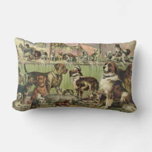 Furry Friends Dog Lovers Lumbar Pillow Lendenkissen