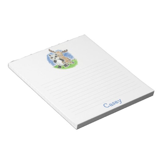 Furry Friends Flüchtige Blick-a-Boo Note Pad Notizblock (angewinkelt)