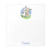 Furry Friends Flüchtige Blick-a-Boo Note Pad Notizblock (Vorderseite)