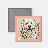 "Furry Friends Forever" Magnet (Vorderseite/Rückseite)
