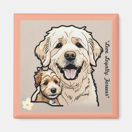"Furry Friends Forever" Magnet (Vorne)