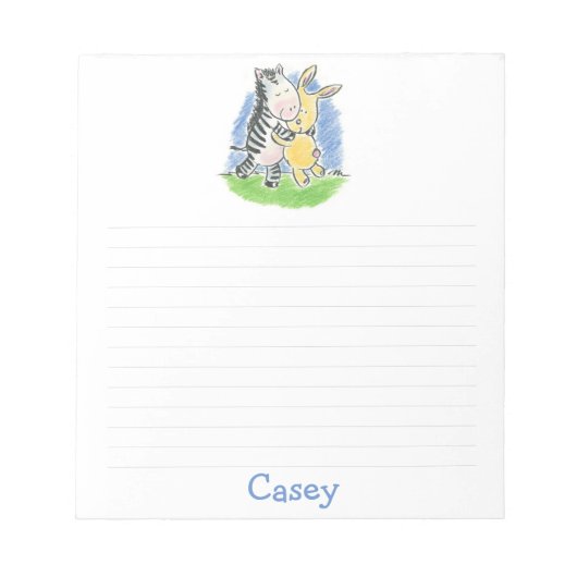 Furry Friends Hugs Note Pad Notizblock (Vorderseite)