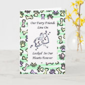 Furry Friends leben in unserem Herzen fest 3 Karte (Gelbe Blume)