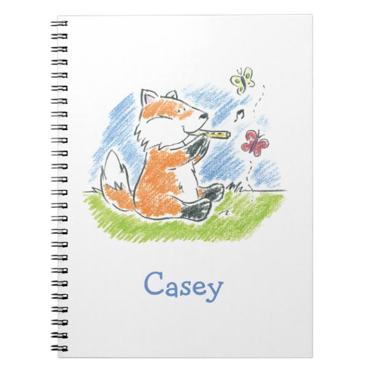 Furry Friends Music Spiral Notebook Notizblock (Vorderseite)
