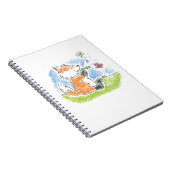 Furry Friends Music Spiral Notebook Notizblock (Rechte Seite)