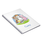 Furry Friends Trio Spiral Notebook Notizblock (Rechte Seite)