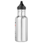 Furry fury - lustige Katze Edelstahlflasche (Rechts)