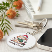 Furry Holiday Cheer Schlüsselanhänger (Vorderseite rechts)