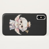 Furry Joy: Angel Wing Maltese Dog Welppy Gift Case-Mate iPhone Hülle (Rückseite (Horizontal))