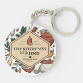 Furry Kitchen Helper Schlüsselanhänger (Rückseite)