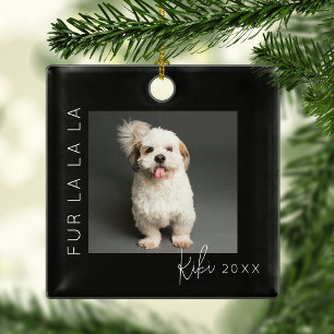 Furry La La La Haustier-Foto-Weihnachtsbaum Ornament Aus Metall