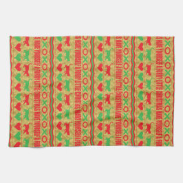 Furry Little Cats Weihnachten Geschirrtuch