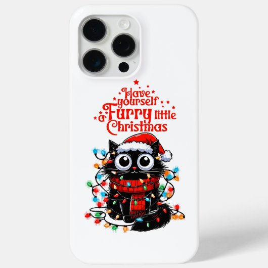 Furry Little Christmas Case-Mate iPhone Hülle (Rückseite)