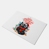 Furry Little Christmas Fußmatte (Schrägansicht)