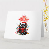 Furry Little Christmas Karte (Gelbe Blume)