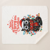 Furry Little Christmas Sherpadecke (Vorderseite (Horizontal))
