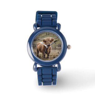 Furry Majestät: Die Wollbraun-Hochlandkuh, Armbanduhr