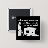 Furry Microwave Funny Button Abzeichen Spaß (Vorne & Hinten)