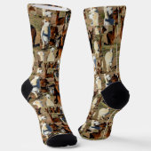 "Furry Moments: An Alpaca Foto Collage" Socken (Gewinkelt)