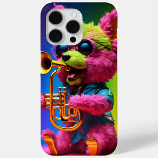 Furry musical dog trompet phone case for i