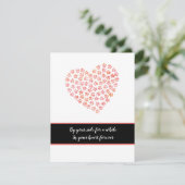 Furry Pet Hund Katze Beileid Concern Heart Paws Fl Karte (Stehend Vorderseite)