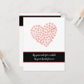 Furry Pet Hund Katze Beileid Concern Heart Paws Fl Karte (Vorderseite/Rückseite Beispiel)