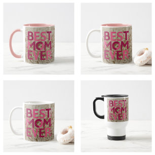 Furry Pink Beste Mama je Muttertag 2024 Kaffeetasse