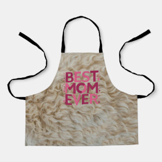Furry Pink Beste Mama je Schürze