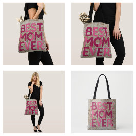 Furry Pink Beste Mama je Tasche