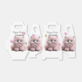 Furry Pink Kitten & Butterfliegen Oster Geschenkschachtel (Ungefaltet)
