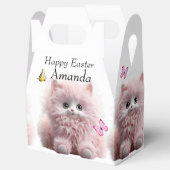 Furry Pink Kitten & Butterfliegen Oster Geschenkschachtel (Geöffnet)
