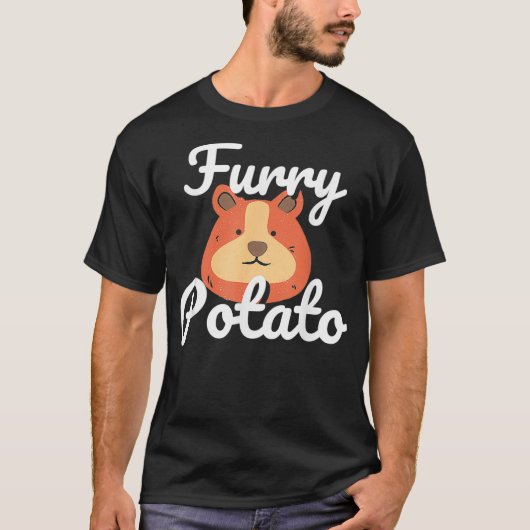 Furry Potato Funny Guinea Pig Pet T-Shirt (Vorderseite)