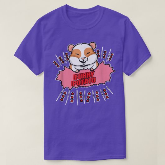 Furry Potato - Funny Guinea Pig  T-Shirt (Design vorne)