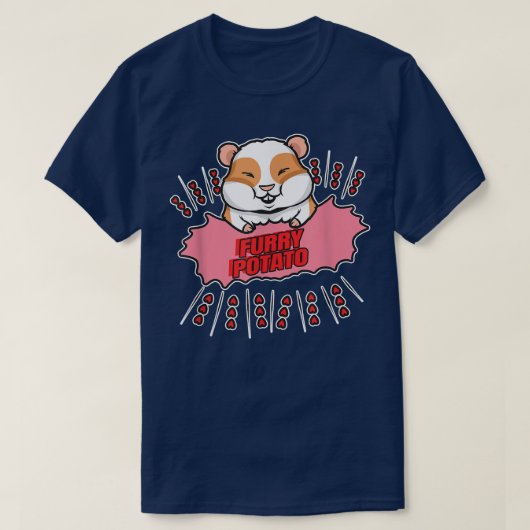 Furry Potato - Funny Guinea Schweinefleisch T - Sh T-Shirt (Design vorne)