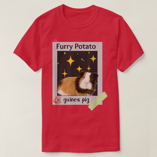 Furry Potato Funny GuineaPig falscher Tiername Jok T-Shirt (Design vorne)