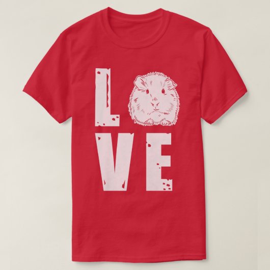 Furry Potato Guinea Pig Pet Love T-Shirt (Design vorne)