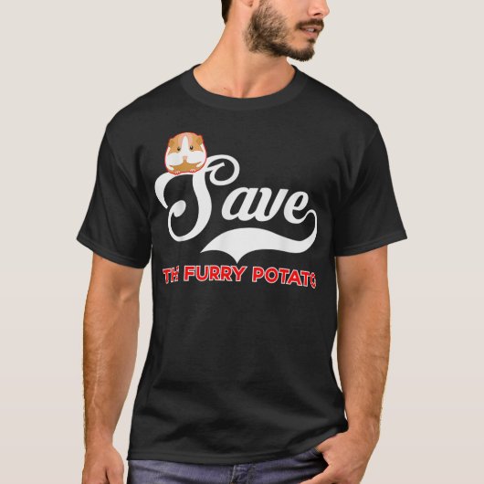 Furry Potato Guinea Pig Rettete The Furry Potato T-Shirt (Vorderseite)