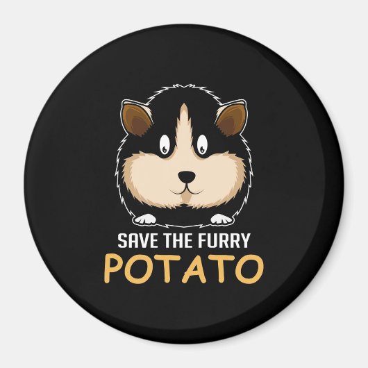 Furry Potato Guinea Schweinebesitzer Magnet (Vorne)