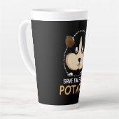 Furry Potato Guinea Schweinebesitzer Milchtasse (Linke Ecke)