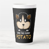 Furry Potato Guinea Schweinebesitzer Milchtasse (Vorderseite)