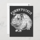 Furry Potato Niedlich Pet Guinea Pig Lover Postkarte (Vorne/Hinten)