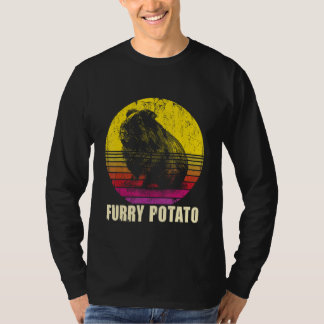 Furry Potato - Retro Vintage Guinea Schweinehalter T-Shirt