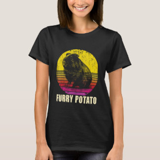 Furry Potato - Retro Vintage Guinea Schweinehalter T-Shirt